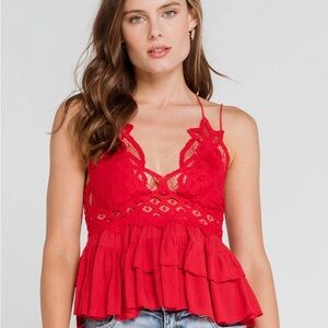 FREE PEOPLE Adella Cami | Red | Medium